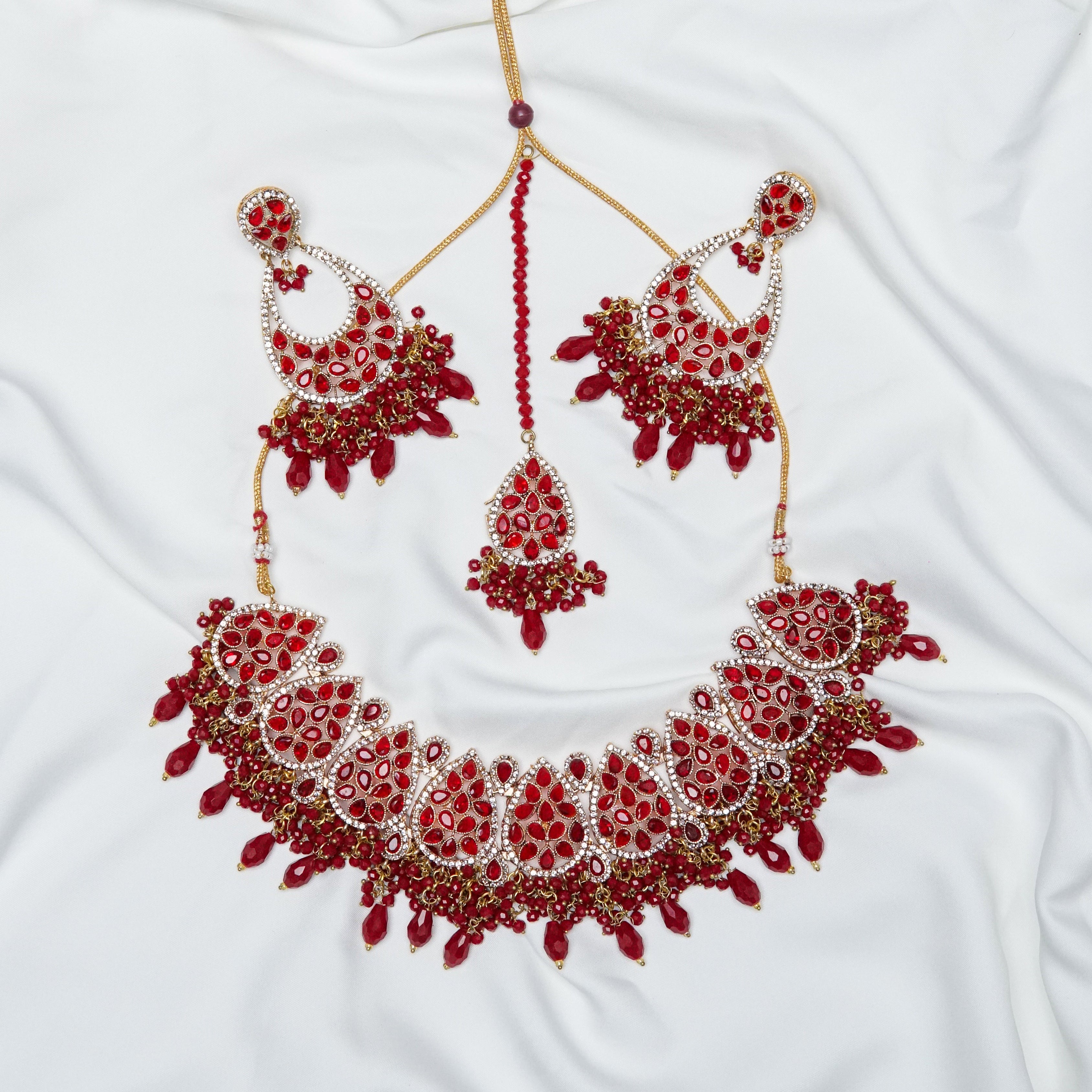 Gul-e-Laal Necklace Set